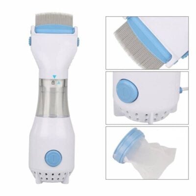 Electronic Head Lice, Ticks and Egg Remover, Vacuum Comb with 3 Filters